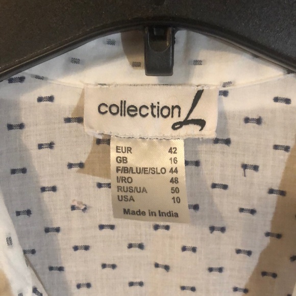 Collective Concepts White Button-Up Blouse - Picture 2 of 12